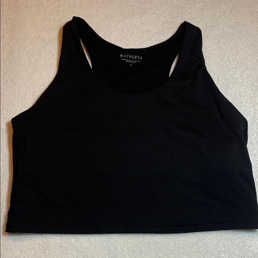 Athleta Black Crop Top